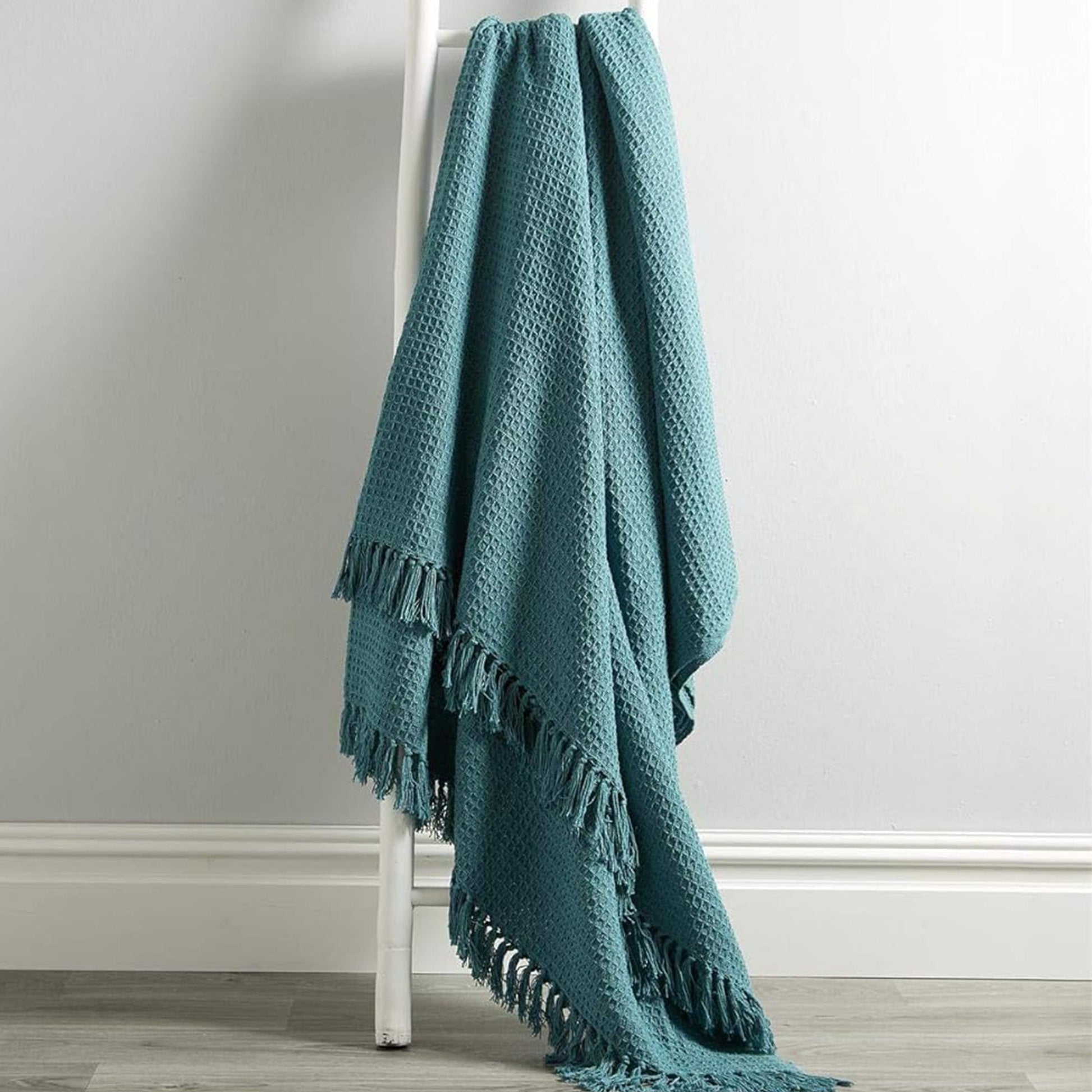 OLIVIA ROCCO Cotton Throw Super Soft Lightweight Eco Friendly Recycled Cotton For Sofa