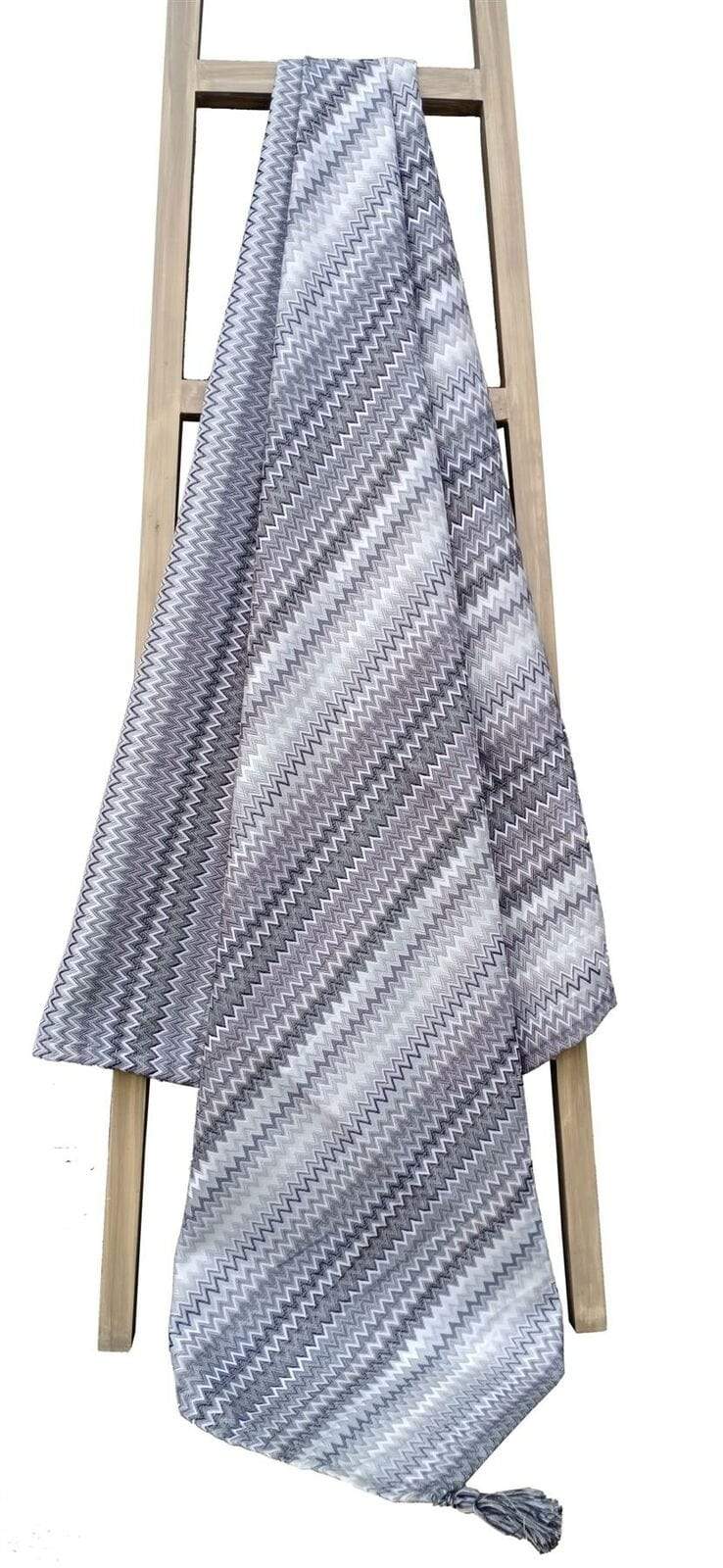 OLIVIA ROCCO Mia Bohemian Throw Blanket Tribal Striped Pattern Tasselled Edges for Sofas and Beds