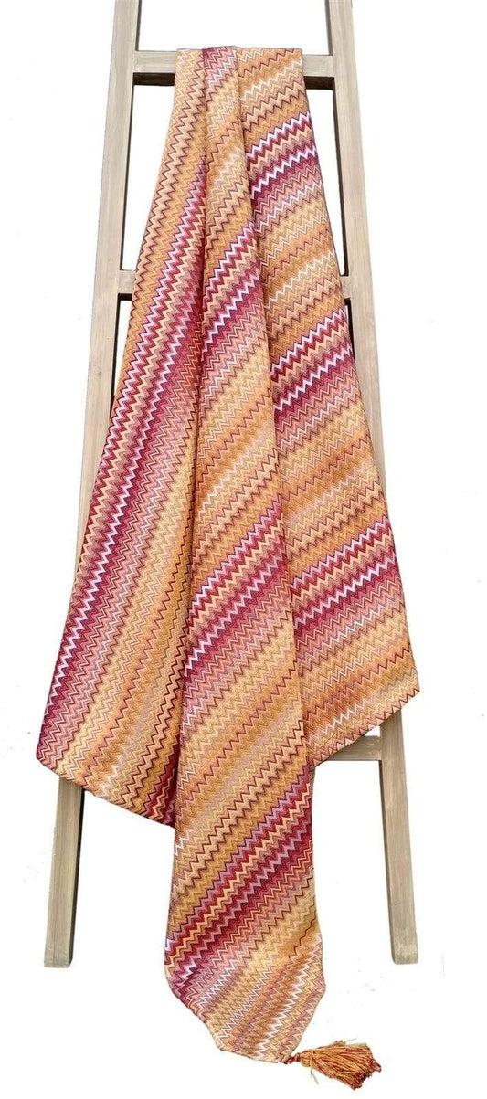 OLIVIA ROCCO Mia Bohemian Throw Blanket Tribal Striped Pattern Tasselled Edges for Sofas and Beds