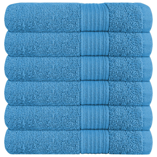 OLIVIA ROCCO Rhodes Towel Aqua 100% Cotton Hotel Quality Soft Super Absorbent Hand Towels