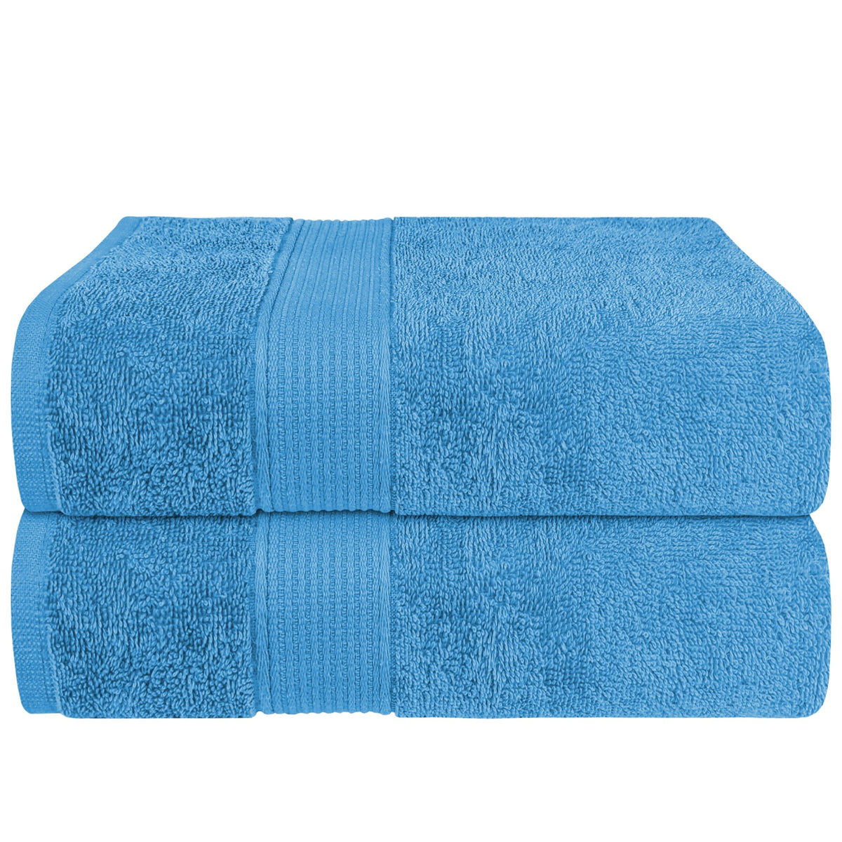 OLIVIA ROCCO Rhodes Towel Aqua 100% Cotton Hotel Quality Soft Super Absorbent Hand Towels