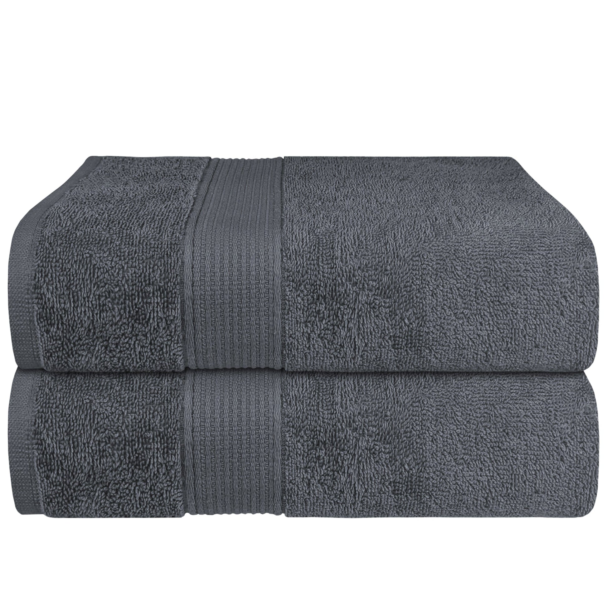 OLIVIA ROCCO Rhodes Towel Grey 100% Cotton Hotel Quality Soft Super Absorbent Hand Bath