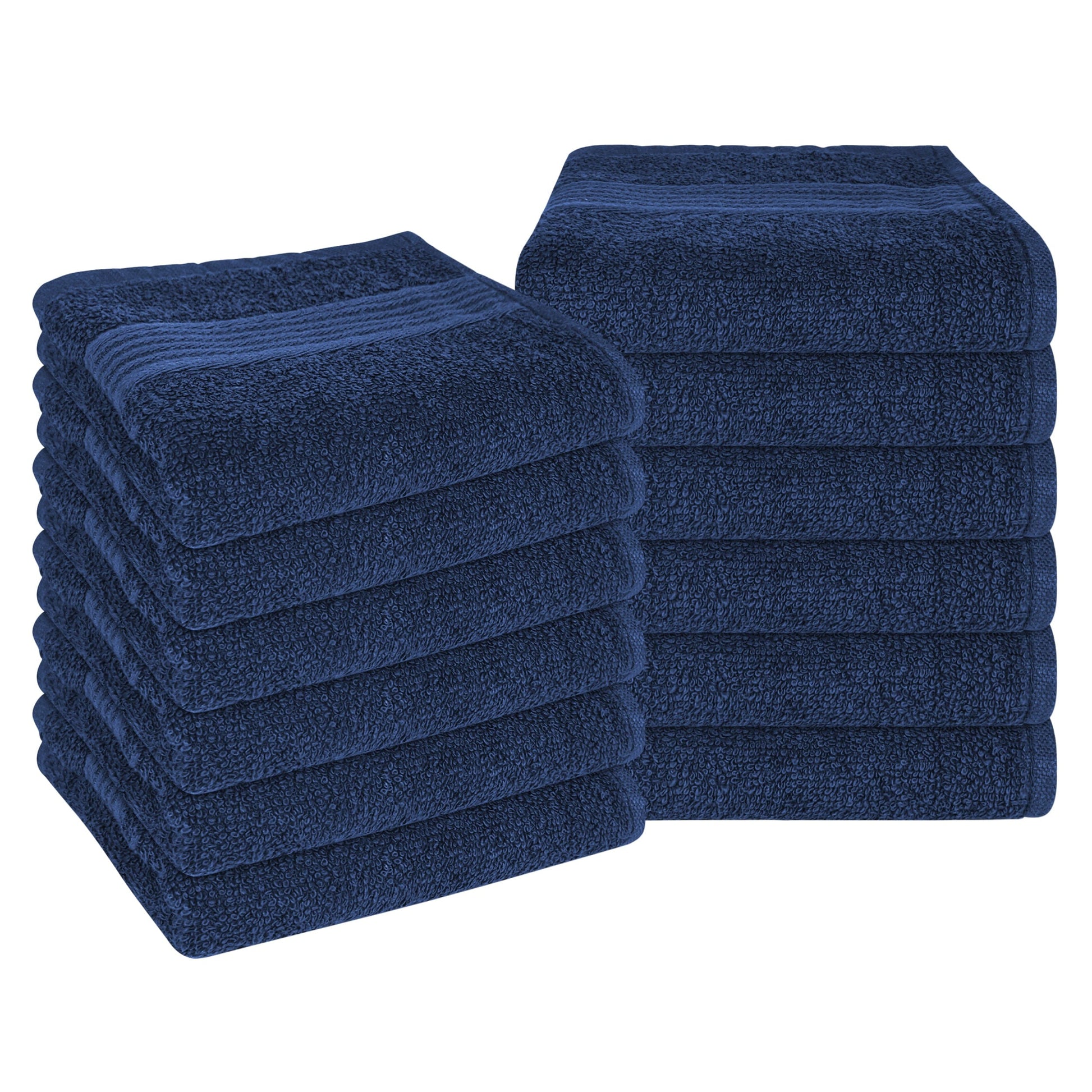 OLIVIA ROCCO Rhodes Towel Royal Blue 100% Cotton Hotel Quality Soft Super Absorbent Hand