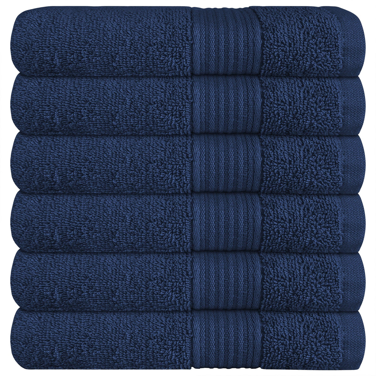 OLIVIA ROCCO Rhodes Towel Royal Blue 100% Cotton Hotel Quality Soft Super Absorbent Hand