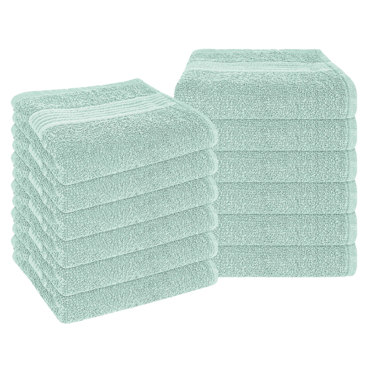 OLIVIA ROCCO Rhodes Towel Seafoam 100% Cotton Hotel Quality Soft Super Absorbent Hand