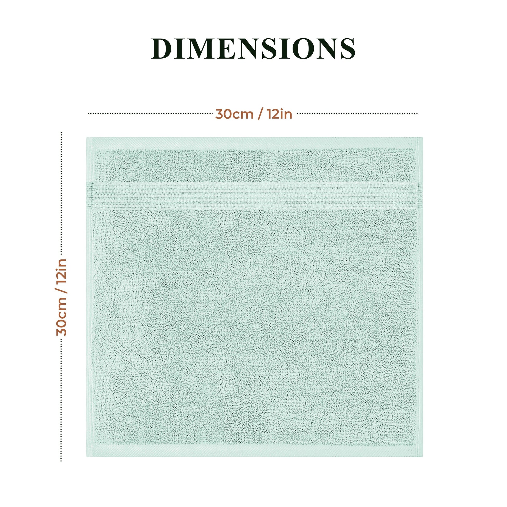 OLIVIA ROCCO Rhodes Towel Seafoam 100% Cotton Hotel Quality Soft Super Absorbent Hand