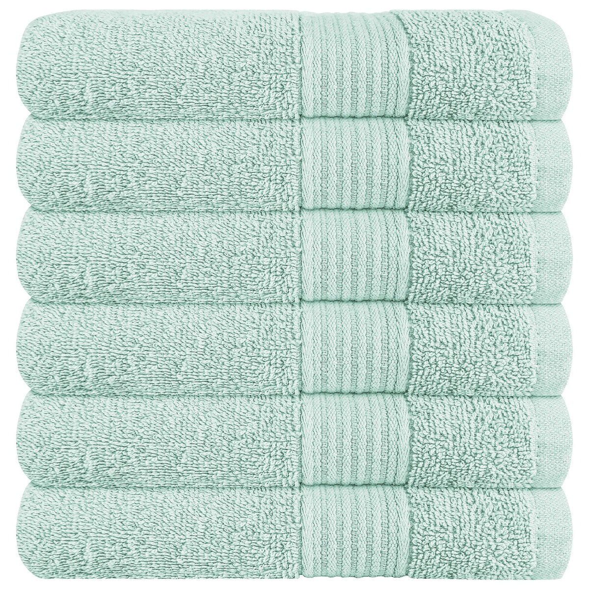 OLIVIA ROCCO Rhodes Towel Seafoam 100% Cotton Hotel Quality Soft Super Absorbent Hand