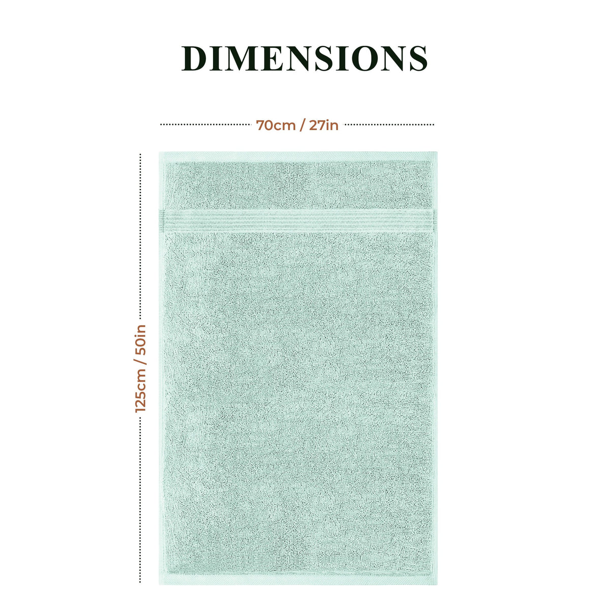 OLIVIA ROCCO Rhodes Towel Seafoam 100% Cotton Hotel Quality Soft Super Absorbent Hand