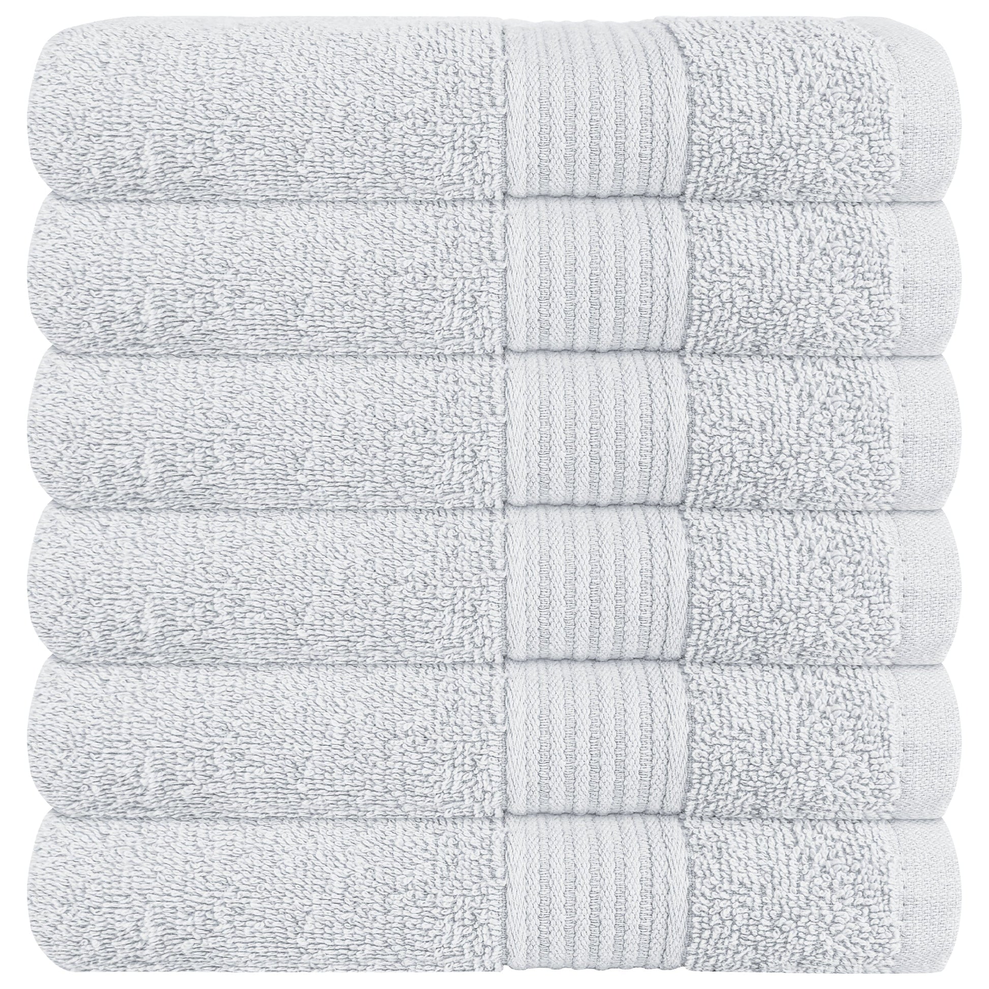 OLIVIA ROCCO Rhodes Towel White 100% Cotton Hotel Quality Soft Super Absorbent Hand Bath