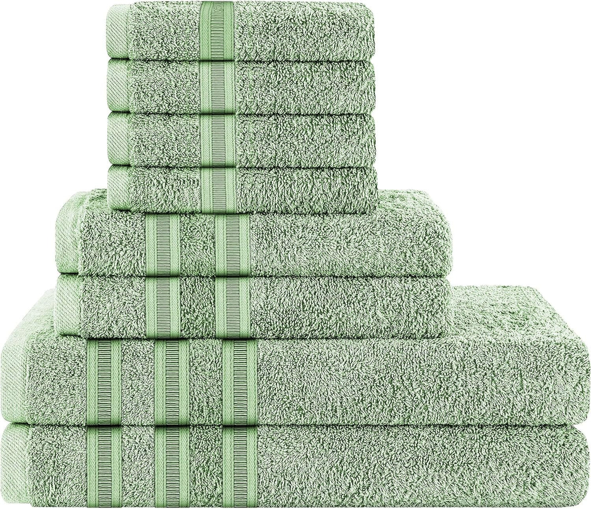 OLIVIA ROCCO Ritz Viscose Stripe Towels Super Soft Cotton Highly Absorbent Jumbo Bath