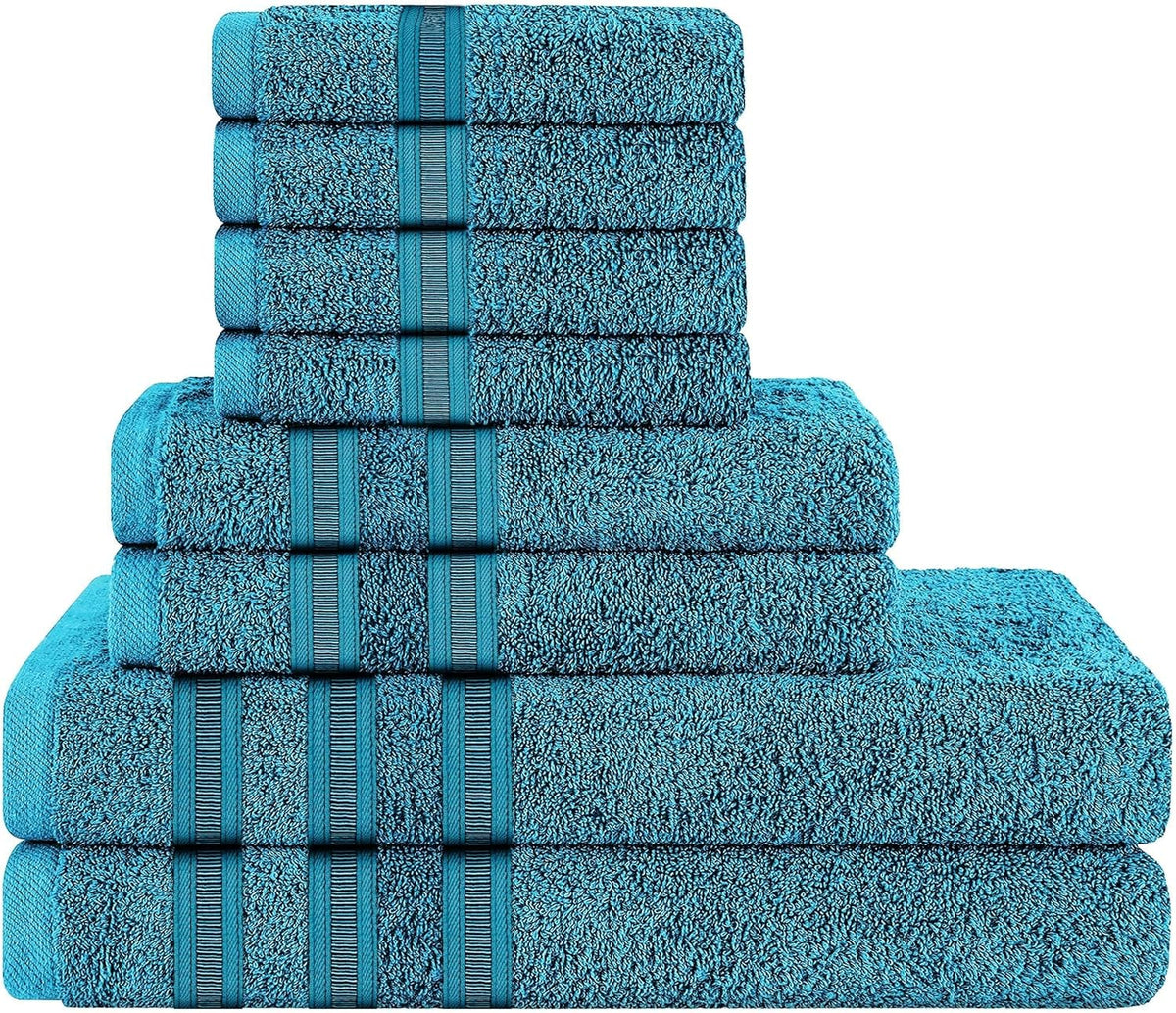 OLIVIA ROCCO Ritz Viscose Stripe Towels Super Soft Cotton Highly Absorbent Jumbo Bath