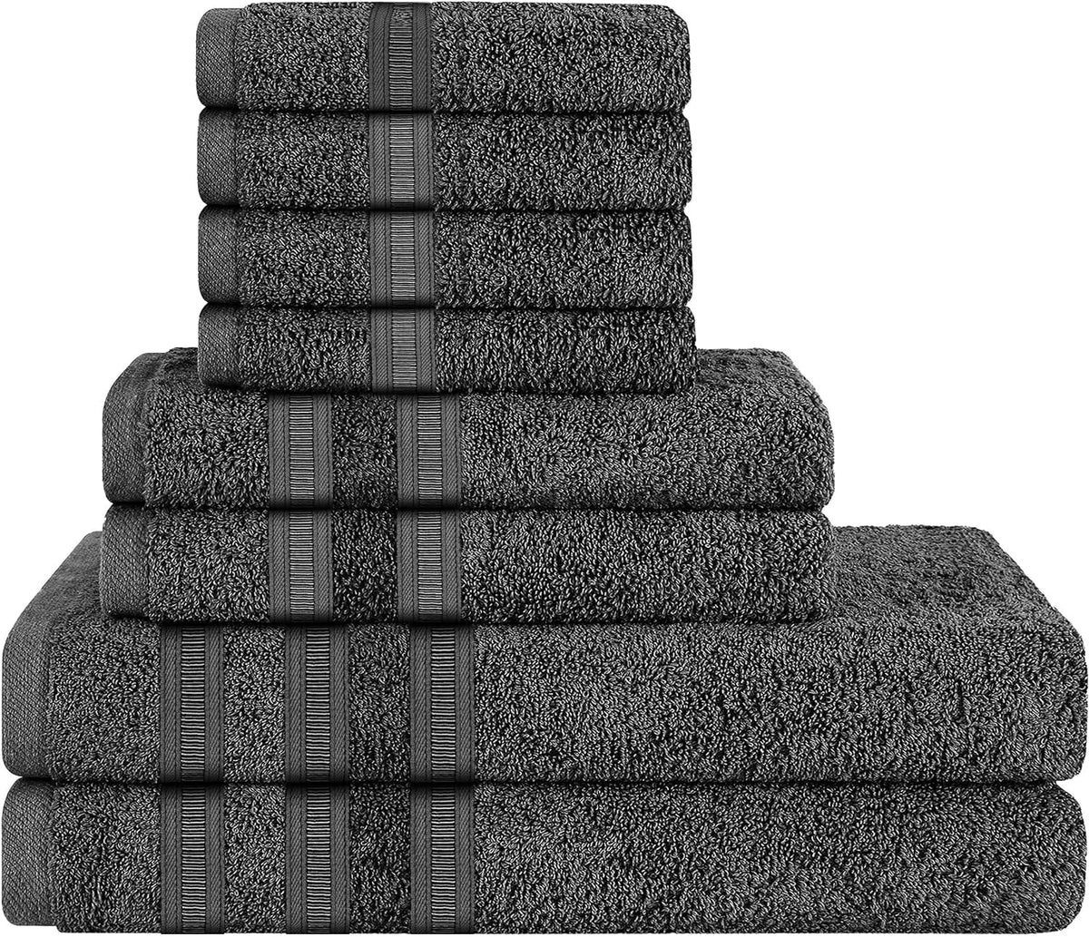 OLIVIA ROCCO Ritz Viscose Stripe Towels Super Soft Cotton Highly Absorbent Jumbo Bath