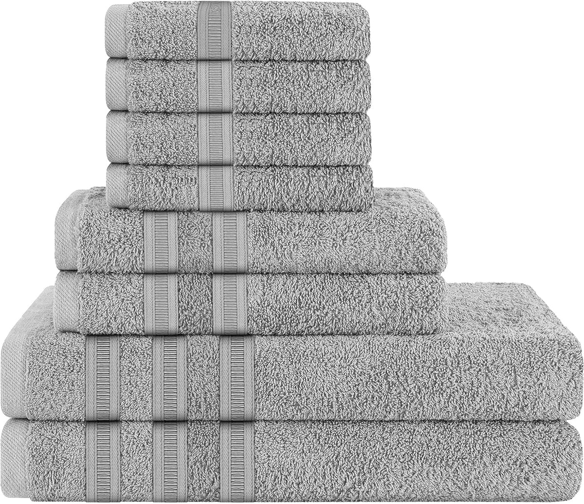 OLIVIA ROCCO Ritz Viscose Stripe Towels Super Soft Cotton Highly Absorbent Jumbo Bath