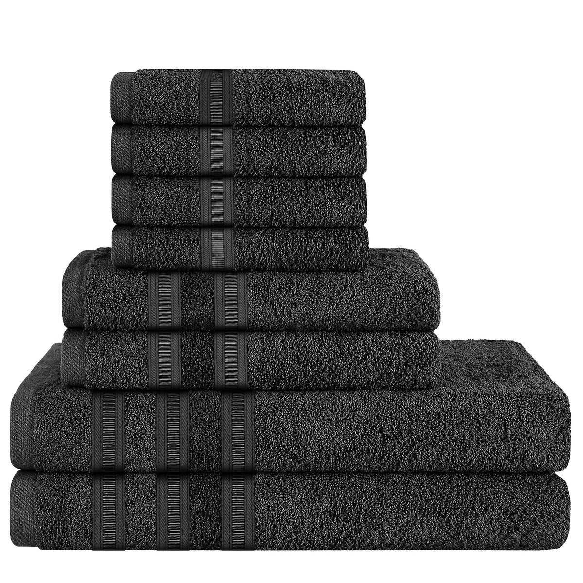 OLIVIA ROCCO Ritz Viscose Stripe Towels Super Soft Cotton Highly Absorbent Jumbo Bath