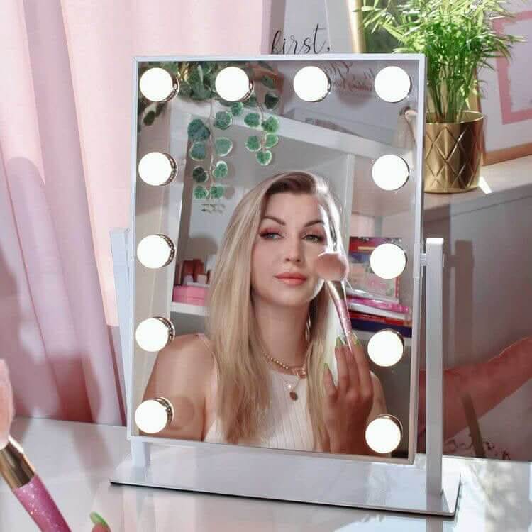 Olsen Hollywood Mirror White 47x37cm