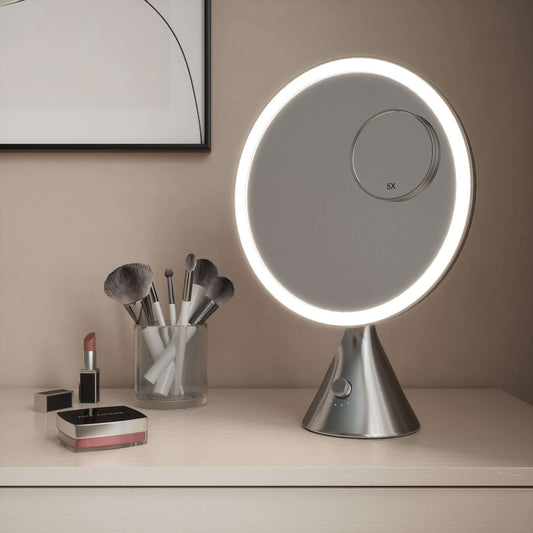 Glam Pro Cosmetic Vanity Mirror in Chrome