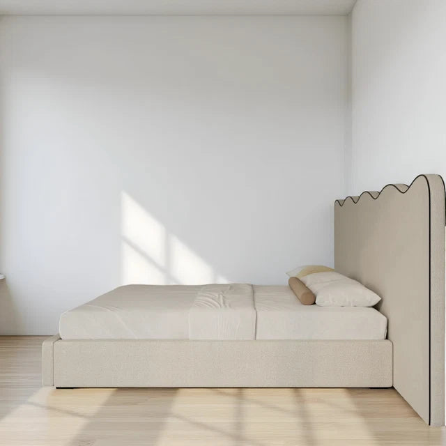 Madrid Piping Wavy Bed Frame