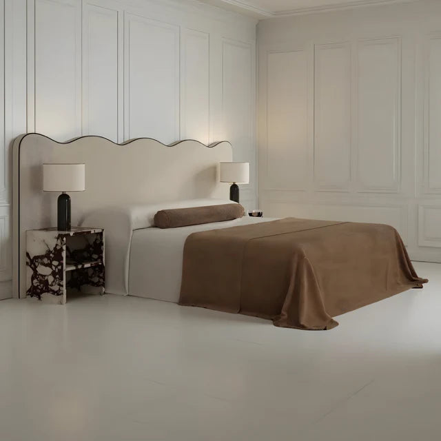 Madrid Piping Wavy Bed Frame