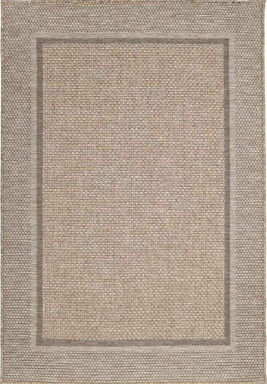 Latte Border Rug – Indoor/Outdoor