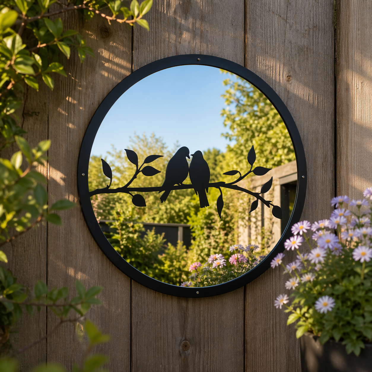 Love Birds Garden Mirror – A Symbol of Love & Togetherness