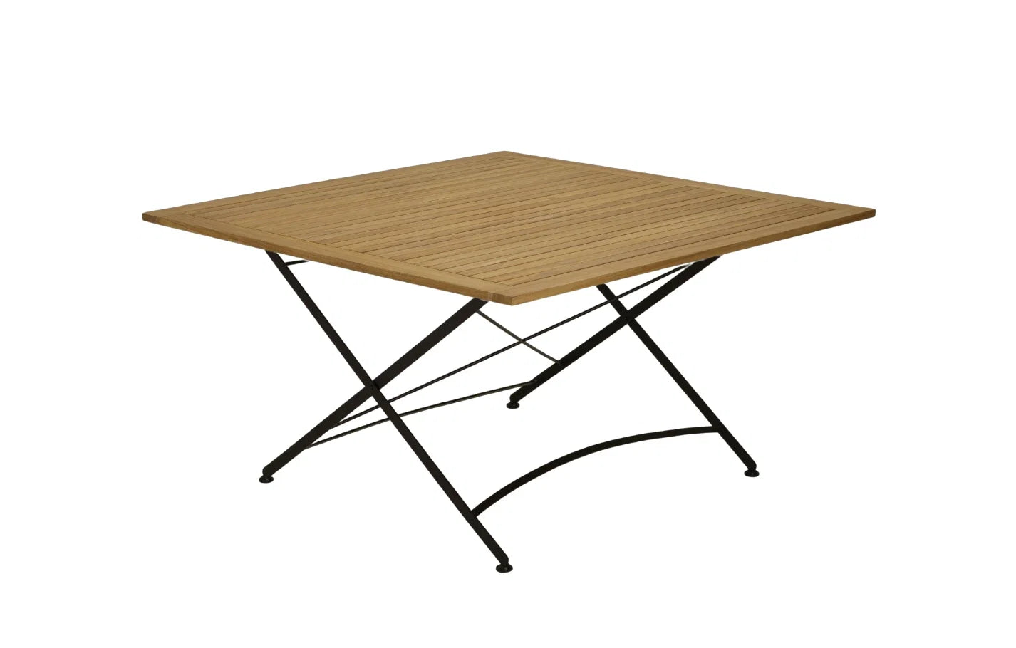 Sicily 8 Seater Teak and Wrought Iron Square 140cm Garden Dining Set
