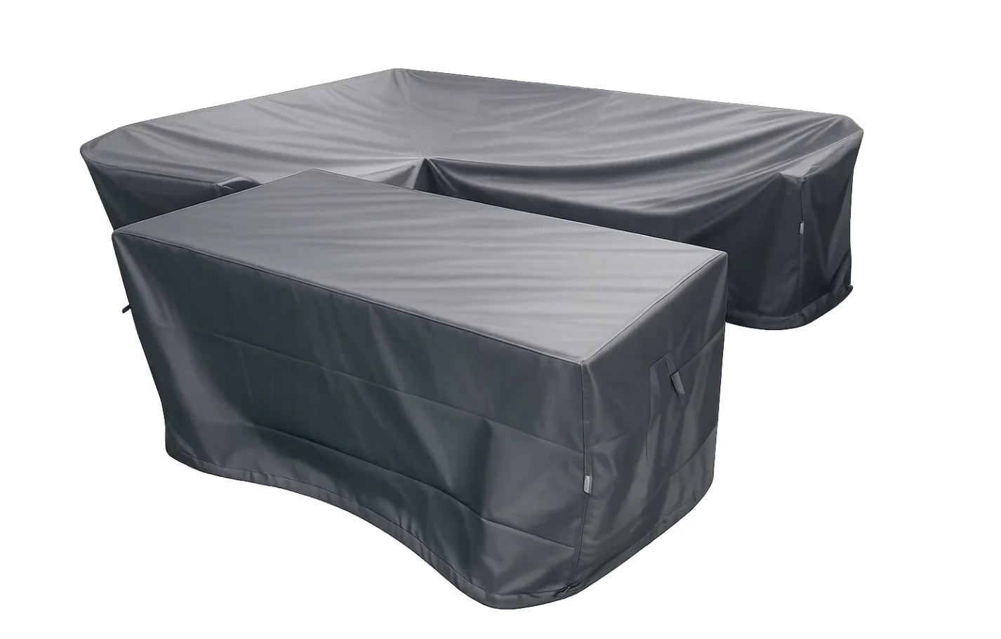 Stockholm 6 Seater Grey Rattan Corner Set and Cover Bundle