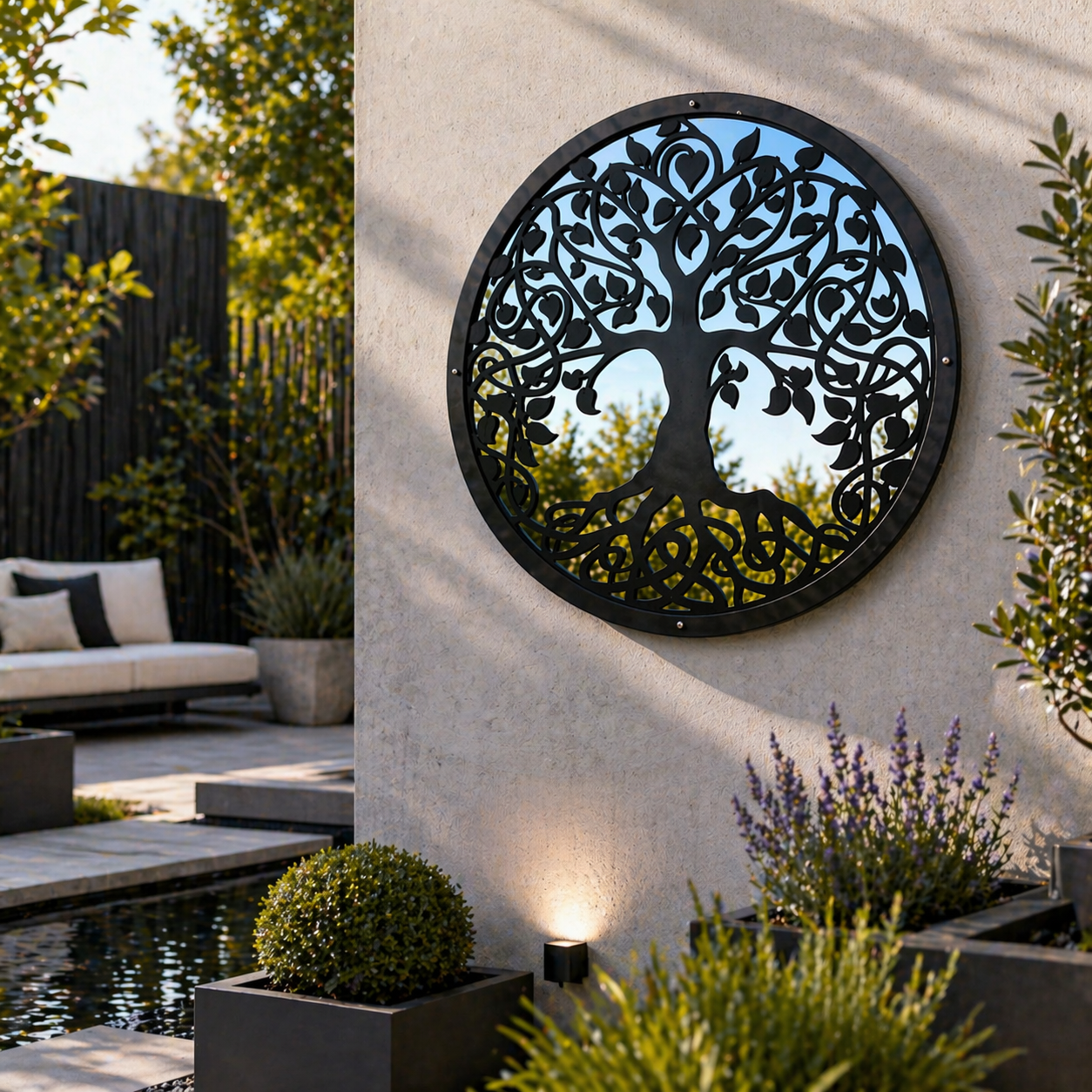 Tree of Life Garden Mirror
