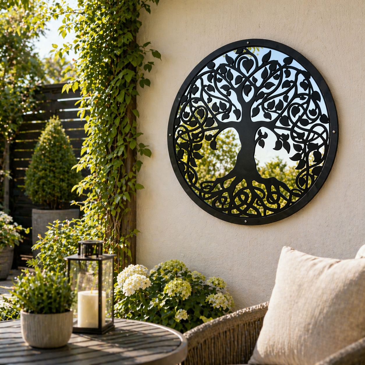 Tree of Life Garden Mirror