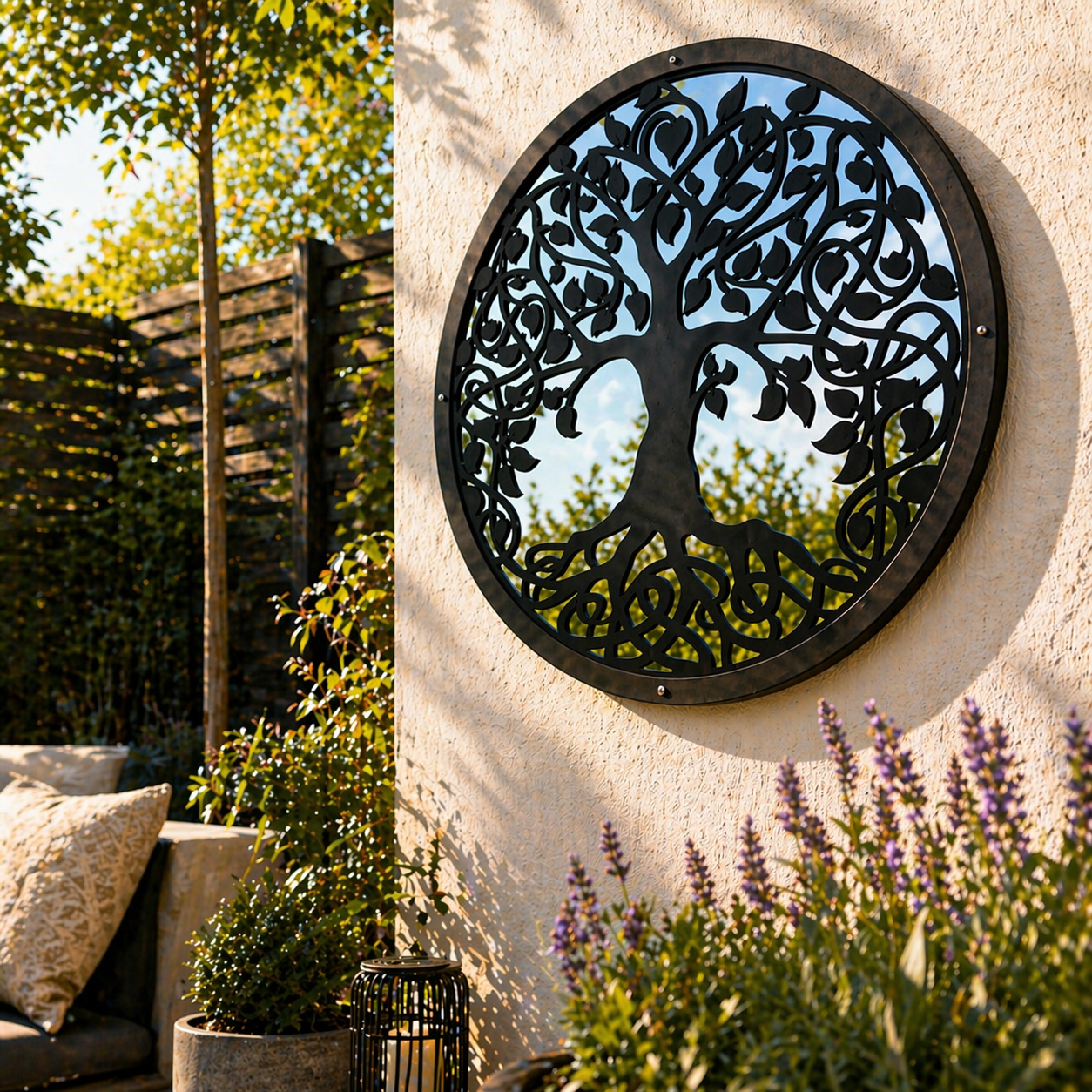 Tree of Life Garden Mirror