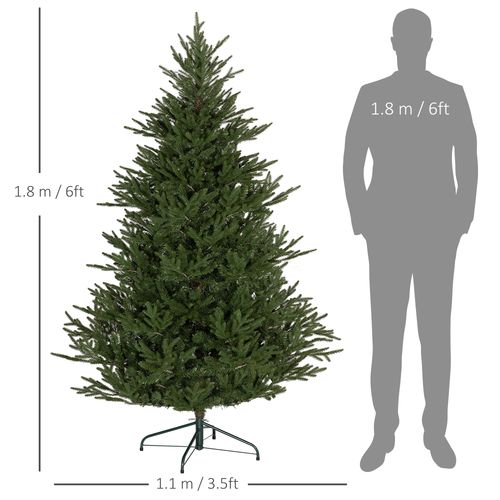 5 Foot Artificial Christmas Tree with Realistic Hinged Branches
