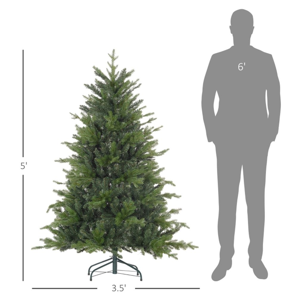 5 Ft Christmas tree | Artificial with Authentic look | Green