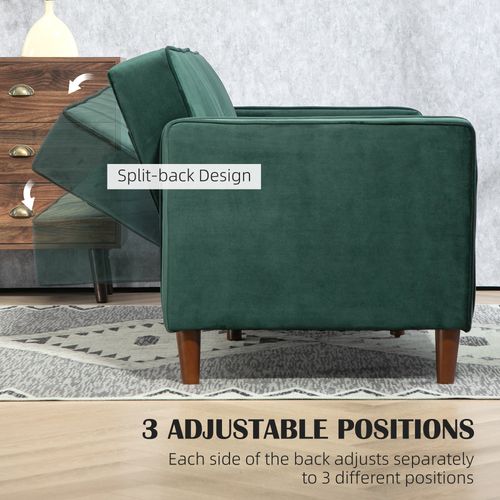 Convertible Sofa Futon Velvet-Touch Tufted Couch Sofa Bed