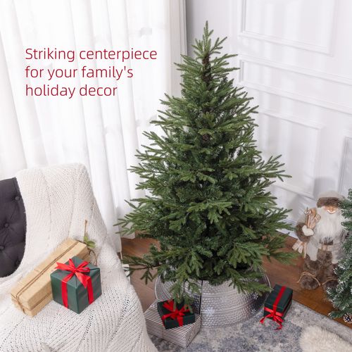 5 Foot Artificial Christmas Tree with Realistic Hinged Branches