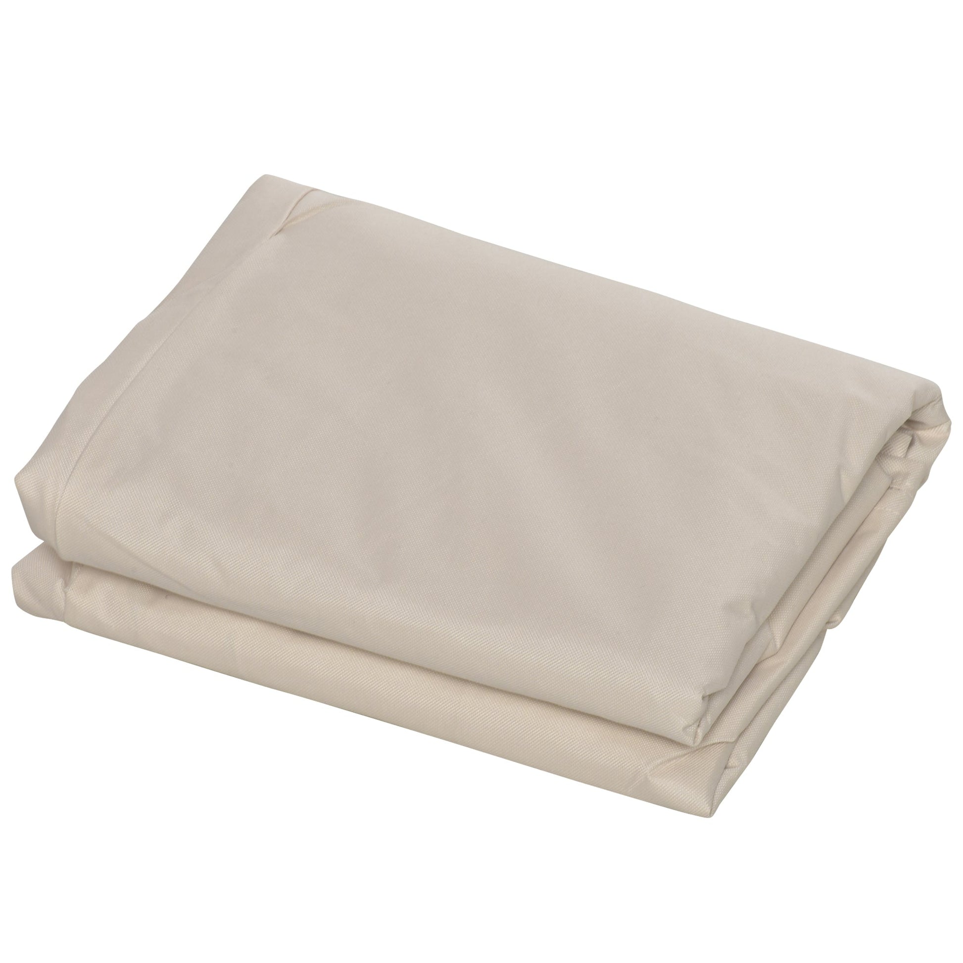 600D Oxford Cloth Furniture Cover, 3 Seater Sofa Protector for Garden Patio, Outdoor, Waterproof, Beige, 218 x 111 x 63-101 cm