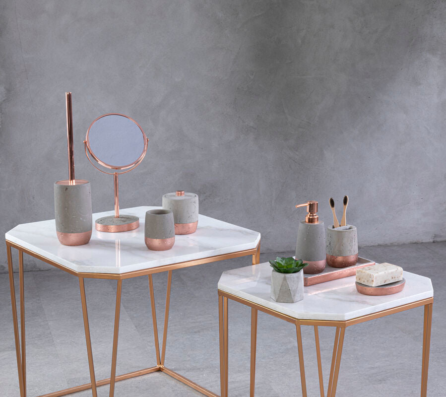 Concrete Effect Soap Dish | Neptune