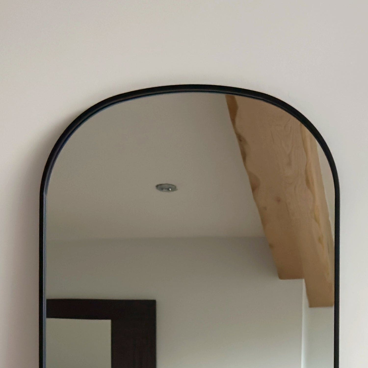 Yoko - Black Metal Gentle Arch Mirror - 160cm x 60cm